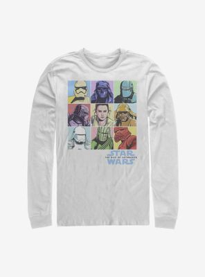 Star Wars Episode IX The Rise Of Skywalker Pastel Rey Boxes Long-Sleeve T-Shirt