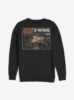 Star Wars Episode IX The Rise Of Skywalker Starfigher Schematic Sweatshirt