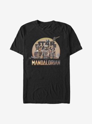 Star Wars The Mandalorian Character Action Pose T-Shirt