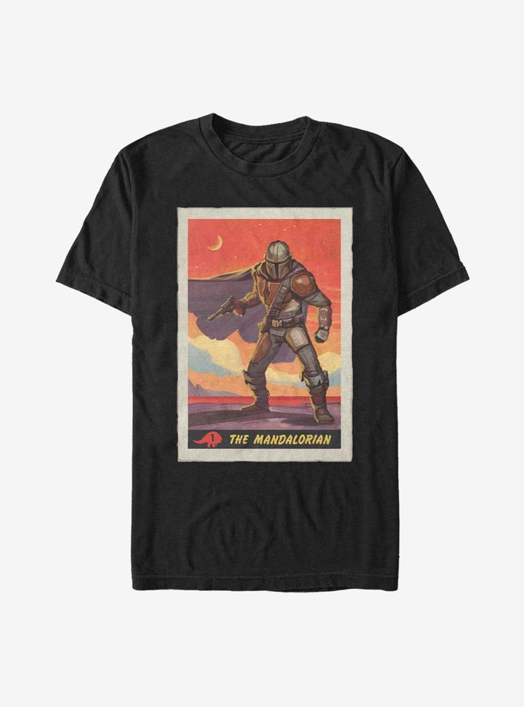 Star Wars The Mandalorian Retro Poster T-Shirt