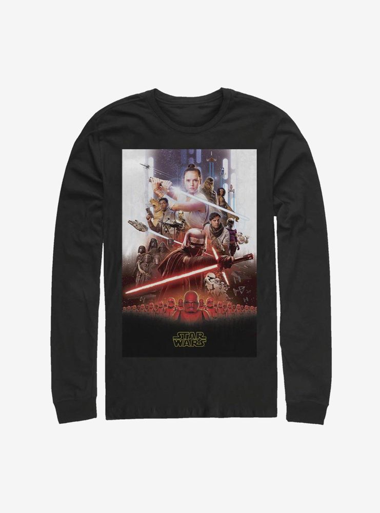 Star Wars Episode IX The Rise Of Skywalker Last Poster Long-Sleeve T-Shirt