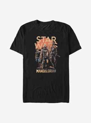 Star Wars The Mandalorian Character Pose T-Shirt