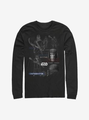 Star Wars Episode IX The Rise Of Skywalker Kylo Ren Maps Long-Sleeve T-Shirt