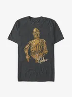 Star Wars Episode IX The Rise Of Skywalker C3PO Stay Golden T-Shirt