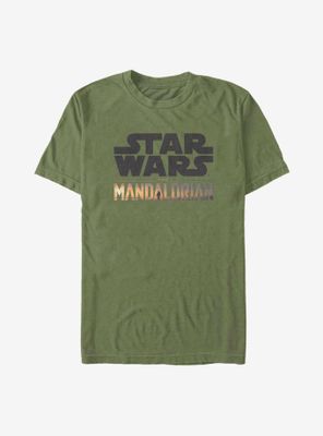 Star Wars The Mandalorian Stacked Logo T-Shirt