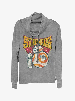 Star Wars Episode IX The Rise Of Skywalker Wobbly Cowlneck Long-Sleeve Womens Top