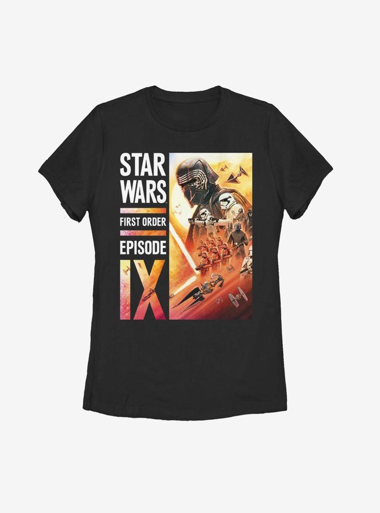 Star Wars Episode IX The Rise Of Skywalker First Order Collage Womens T-Shirt