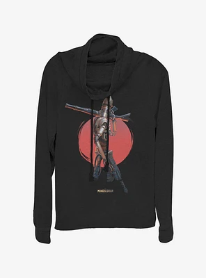 Star Wars The Mandalorian IG 11 Cowlneck Long-Sleeve Womens Top