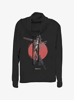 Star Wars The Mandalorian IG 11 Cowlneck Long-Sleeve Womens Top