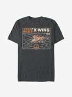 Star Wars Episode IX The Rise Of Skywalker Starfighter Schematic T-Shirt