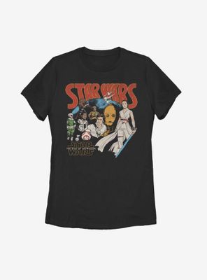 Star Wars Episode IX The Rise Of Skywalker Retro Buddies Womens T-Shirt