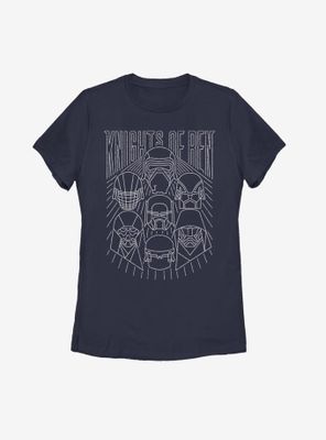 Star Wars Episode IX The Rise Of Skywalker Simple Outlines Womens T-Shirt