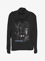 Star Wars Episode IX The Rise Of Skywalker Kylo Ren Maps Cowlneck Long-Sleeve Womens Top