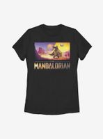 Star Wars The Mandalorian Colorful Landscape Womens T-Shirt