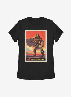 Star Wars The Mandalorian Retro Poster Womens T-Shirt