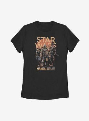 Star Wars The Mandalorian Character Pose Womens T-Shirt