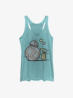 Star Wars Episode IX The Rise Of Skywalker Droid Team Womens Tank Top