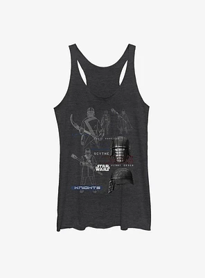 Star Wars Episode IX The Rise Of Skywalker Kylo Ren Maps Womens Tank Top