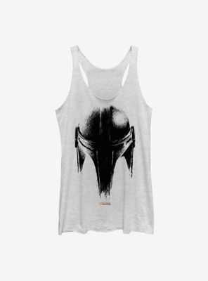 Star Wars The Mandalorian Sketch Helm Womens Tank Top