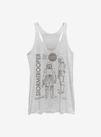 Star Wars The Mandalorian Trooper Action Figure Womens Tank Top