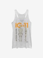 Star Wars The Mandalorian IG Schematics Womens Tank Top