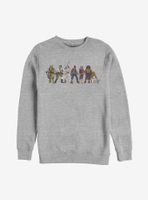 Star Wars Episode IX The Rise Of Skywalker Resistance Lineup Sweatshirt