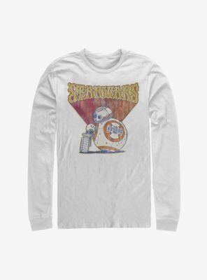 Star Wars Episode IX The Rise Of Skywalker BB8 Retro Long-Sleeve T-Shirt