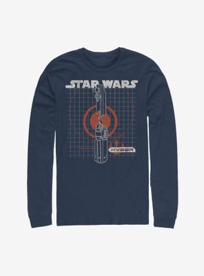 Star Wars Episode IX The Rise Of Skywalker Kyber Crystal Long-Sleeve T-Shirt