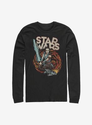 Star Wars Episode IX The Rise Of Skywalker Comic Art Long-Sleeve T-Shirt