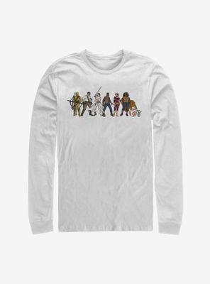 Star Wars Episode IX The Rise Of Skywalker Resistance Lineup Long-Sleeve T-Shirt