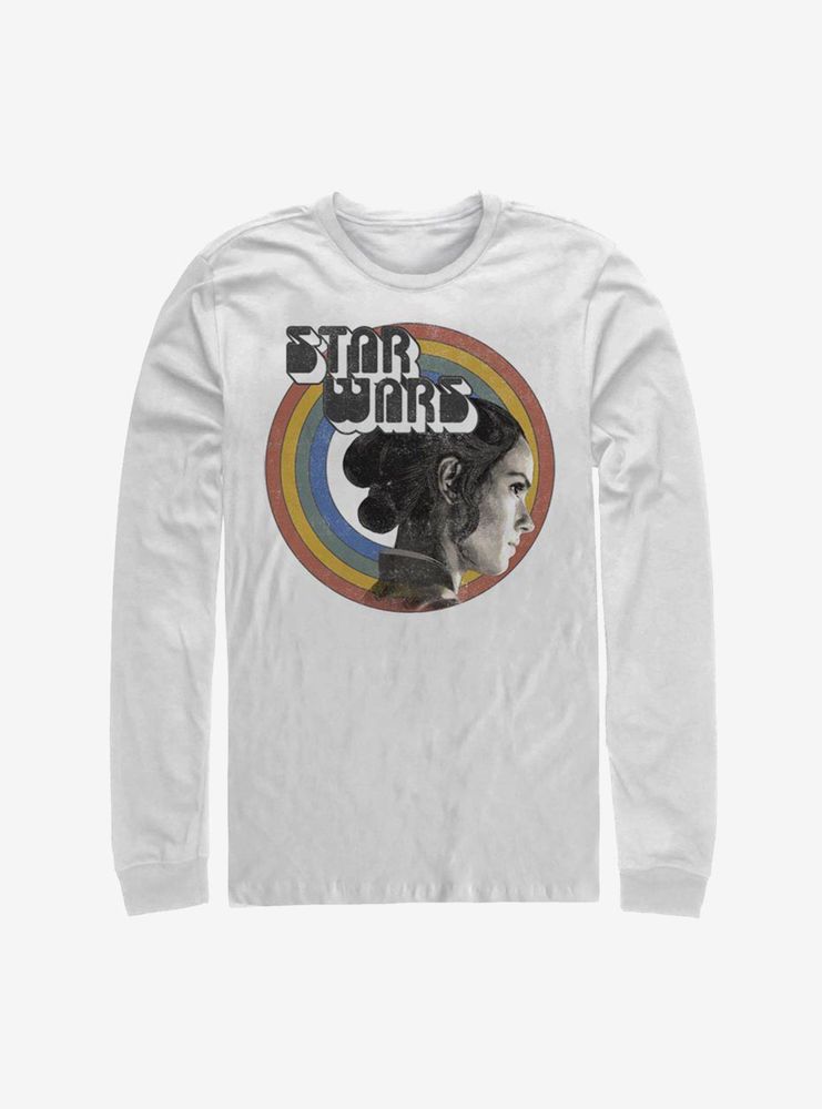 Star Wars Episode IX The Rise Of Skywalker Vintage Rey Rainbow Long-Sleeve T-Shirt