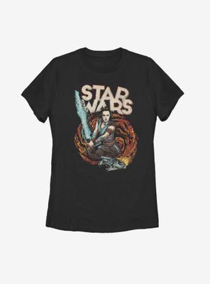 Star Wars Episode IX The Rise Of Skywalker Comic Art Womens T-Shirt