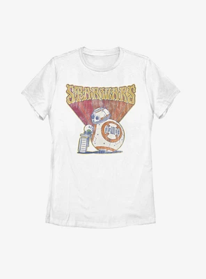 Star Wars Episode IX The Rise Of Skywalker BB8 Retro Womens T-Shirt