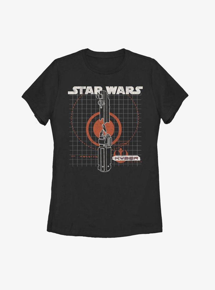 Star Wars Episode IX The Rise Of Skywalker Kyber Crystal Womens T-Shirt