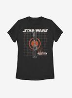 Star Wars Episode IX The Rise Of Skywalker Kyber Crystal Womens T-Shirt