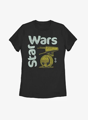 Star Wars Episode IX The Rise Of Skywalker Lil' Droid Womens T-Shirt