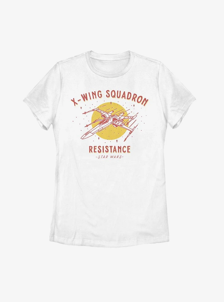 Star Wars Episode IX The Rise Of Skywalker X-Wing Squadron Resistance Womens T-Shirt