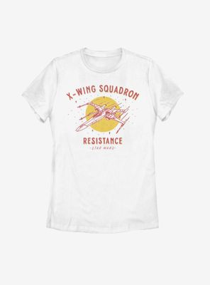 Star Wars Episode IX The Rise Of Skywalker X-Wing Squadron Resistance Womens T-Shirt