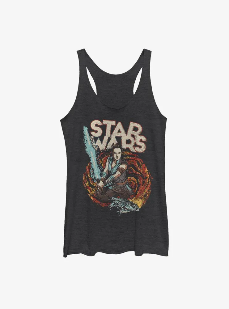 Star Wars Episode IX The Rise Of Skywalker Comic Art Womens Tank Top