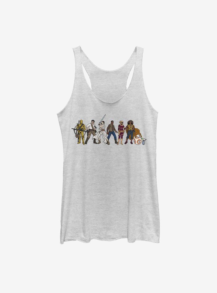 Star Wars Episode IX The Rise Of Skywalker Resistance Lineup Womens Tank Top