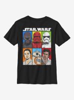 Star Wars Episode IX The Rise Of Skywalker Friends And Foes Youth T-Shirt