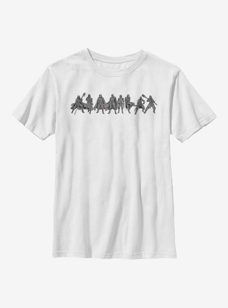 Star Wars Episode IX The Rise Of Skywalker New Order Lineup Youth T-Shirt