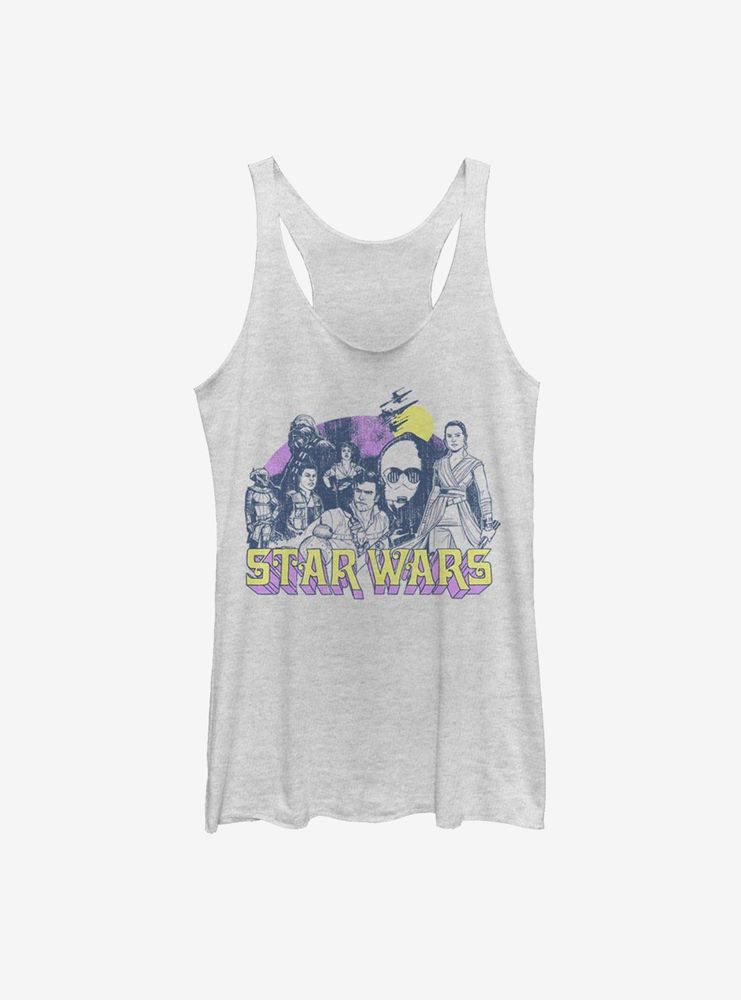 Star Wars Episode IX The Rise Of Skywalker Retro Rebel Womens Tank Top