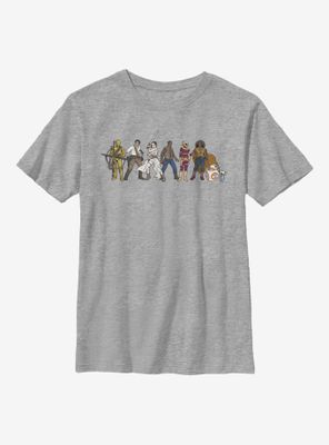 Star Wars Episode IX The Rise Of Skywalker Resistance Lineup Youth T-Shirt