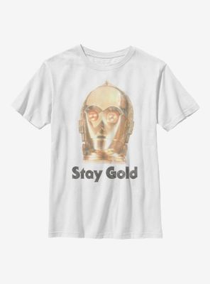 Star Wars Episode IX The Rise Of Skywalker Stay Gold Youth T-Shirt