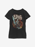 Star Wars Episode IX The Rise Of Skywalker Comic Art Youth Girls T-Shirt