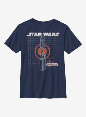 Star Wars Episode IX The Rise Of Skywalker Kyber Crystal Youth T-Shirt