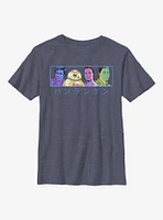 Star Wars Episode IX: The Rise Of Skywalker Line Up Japanese Text Youth T-Shirt