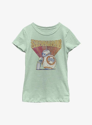 Star Wars Episode IX The Rise Of Skywalker BB8 Retro Youth Girls T-Shirt