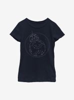 Star Wars Episode IX The Rise Of Skywalker Constellation Youth Girls T-Shirt